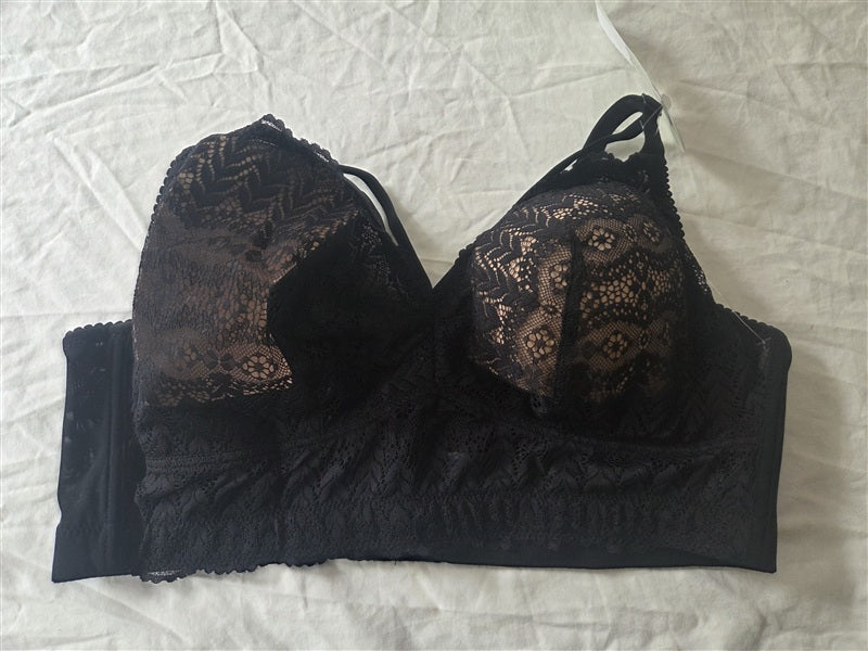 NWT PARFAIT 40DD P5951 MIA Lace Black Wire Free Padded Bralette 136677
