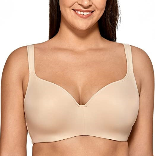 PO Lane Bryant 40DDD Cacique Smooth Balconette Pink Wire Free 136679