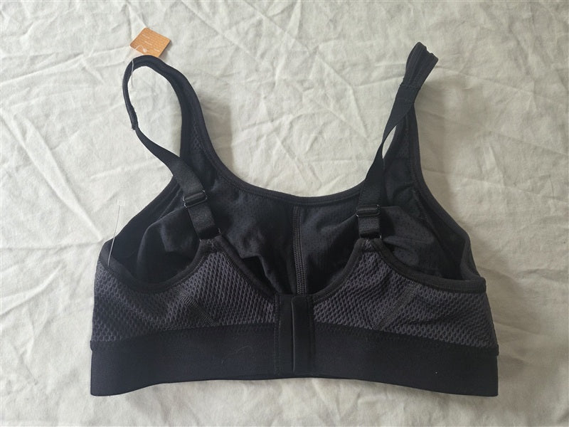 NWT Amoena 34B Power Medium-Impact Sports Bra 1152 Black 136682