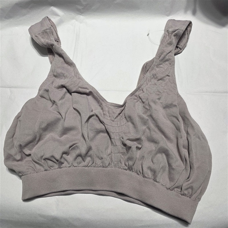 NWT Bali Bra 2XL Comfort Revolution Microfiber Crop Top 103J Purple Taupe 136688