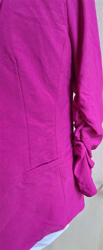 NWOT Skies are Blue XS Round Collar Blazer Jacket Bright pink 136696