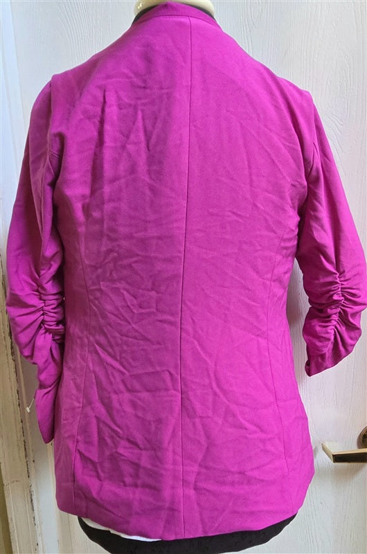 NWOT Skies are Blue XS Round Collar Blazer Jacket Bright pink 136696