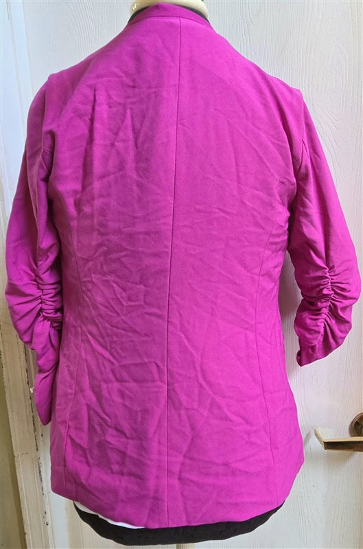 NWOT Skies are Blue XS Round Collar Blazer Jacket Bright pink 136696