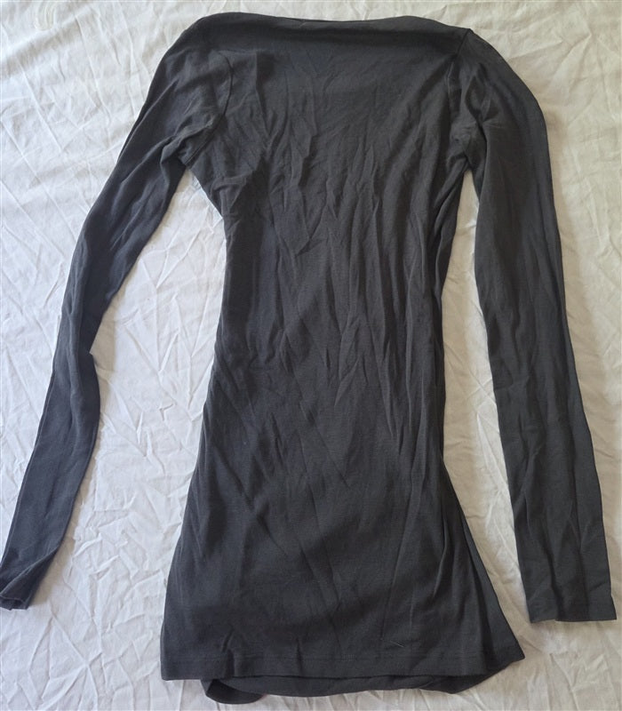 NWOT Michael Stars OS Long Sleeve Surplice Top Evergreen 133560