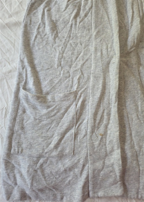 NWOTD Eileen Fisher M Longline Organic Cotton French Terry Vest Gray 136707