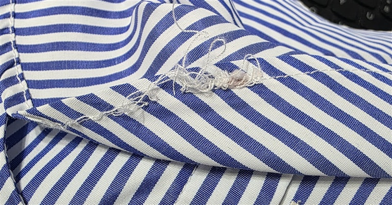 NWT Anthropologie J.O.A. X Small Tie Bell Sleeve Blue White Stripe Blouse 136721