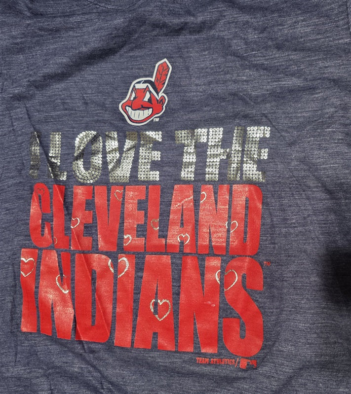NWOT Team Athletics XL 16 Children Love The Cleveland Indians T Shirt 136733