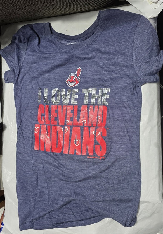 NWOT Team Athletics XL 16 Children Love The Cleveland Indians T Shirt 136733