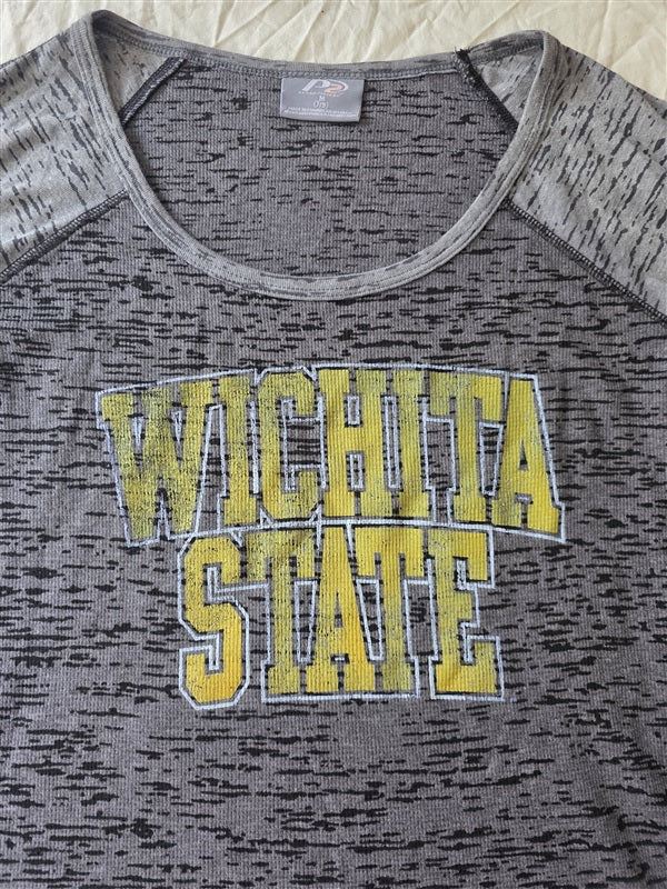 NWOT Pro Players M Wichita State Long Sleeve Burn Out T Shirt 136734