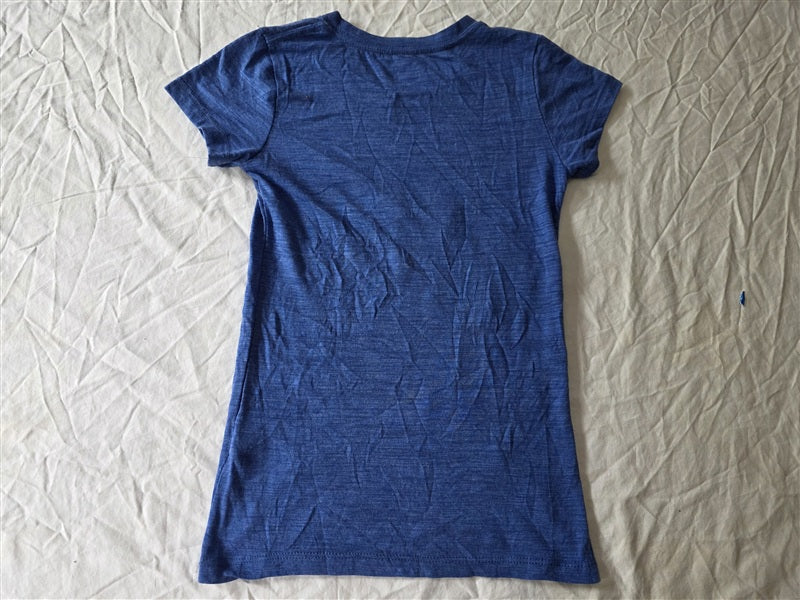 NWOT MLB M 7-8 Los Angeles Dodgers Girls Blue Baseball T Shirt 136736