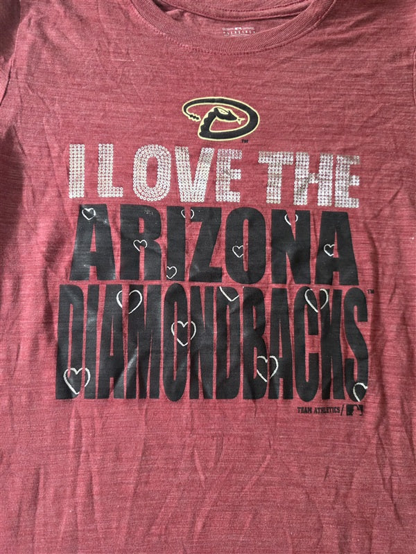 NWOT Team Athletics L 14 Girls Love The Arizona Diamondback T Shirt 136739