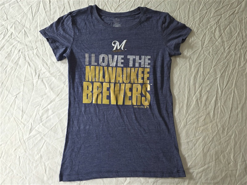 NWOT Team Athletics L 14 Children Love The Milwaukee Brewers T Shirt