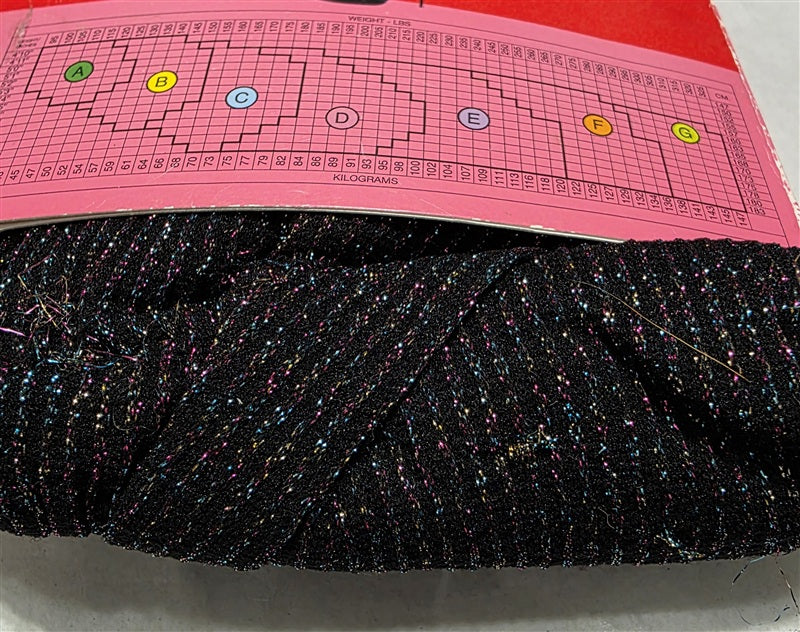 NWT SPANX Sz A Tight End Tights Rainbow Shimmer 136772