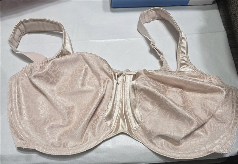 NWOT Bali 40DD Satin Tracings Minimizer Underwire Bra 3562 Beige 136773