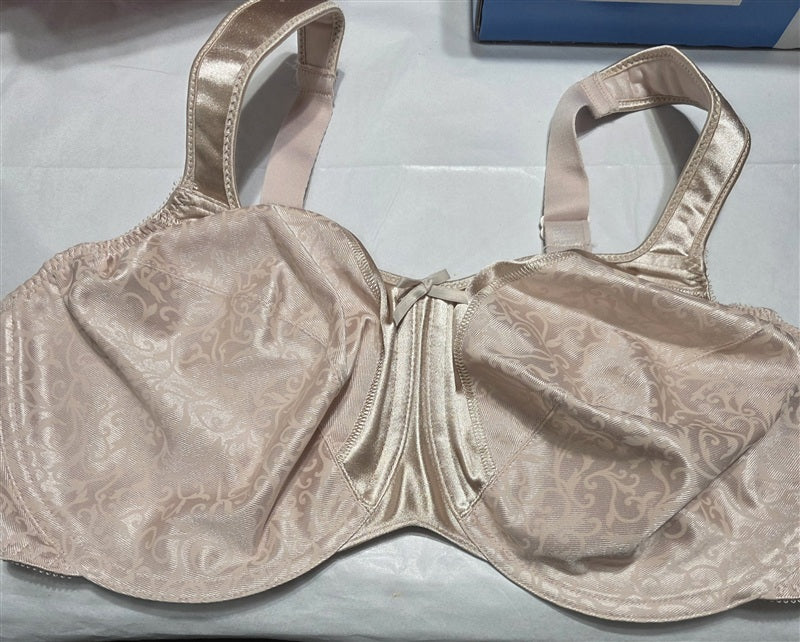NWOT Bali 40DD Satin Tracings Minimizer Underwire Bra 3562 Beige 136773