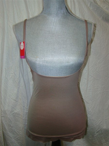 NWT Spanx S Two-Timing Torsette Open-Bust Camisole 10047R Black Beige 136777