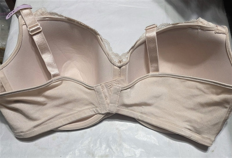 NWT Playtex Secrets 44D Bra Full-Figure Underwire Balconette 4823 Pink 136798