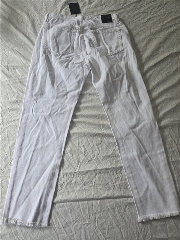 NWT Flying Monkey Platinum 26 Distressed Denim Jeans White 136799