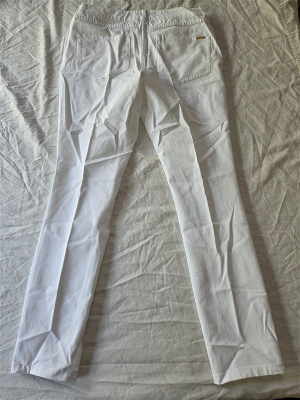 NWOT G.I.L.I. 8 Dual Stretch Colored Denim Ankle Jeggings White 136803