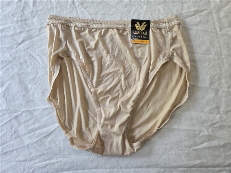 NWT Wacoal SM PERFECT PRIMER High Cut Brief 870313 Beige 136815