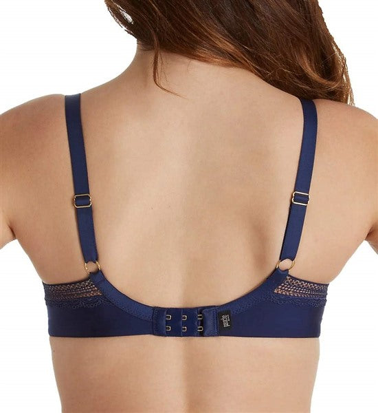 NWT Panache 32E USA Black Label Aria Molded Plunge Bra 8086 Blue 136816