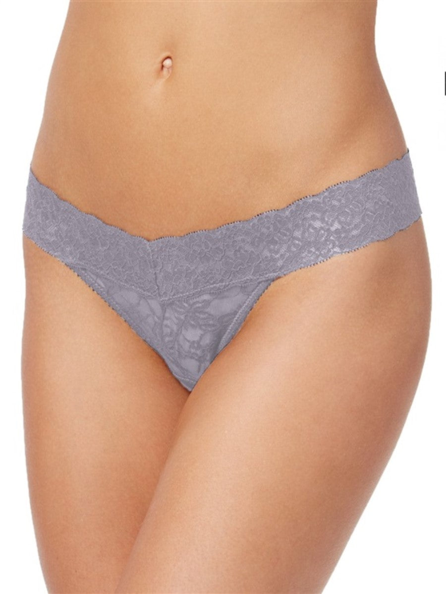 NWT Heidi Klum M Intimates Stretch Lace Thong H37-1176B Gray 136820