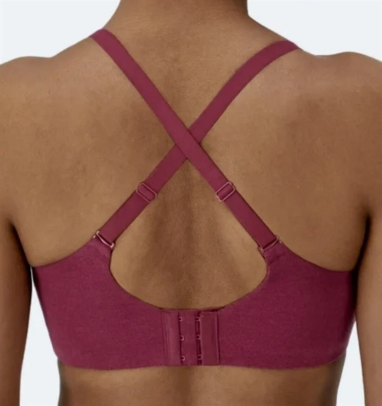 NWT Bali 2XL Breathe Cotton Modal Wireless T-Shirt Bra Pink 136828