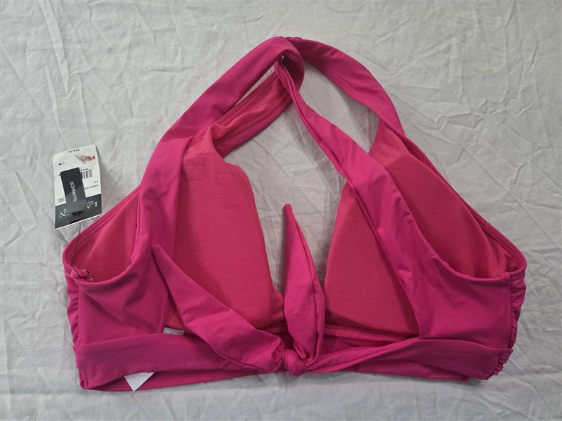 NWT Ralph Lauren 10 Triangle Halter Bikini Top Blue 136835