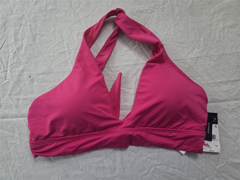 NWT Ralph Lauren 10 Triangle Halter Bikini Top Blue 136835