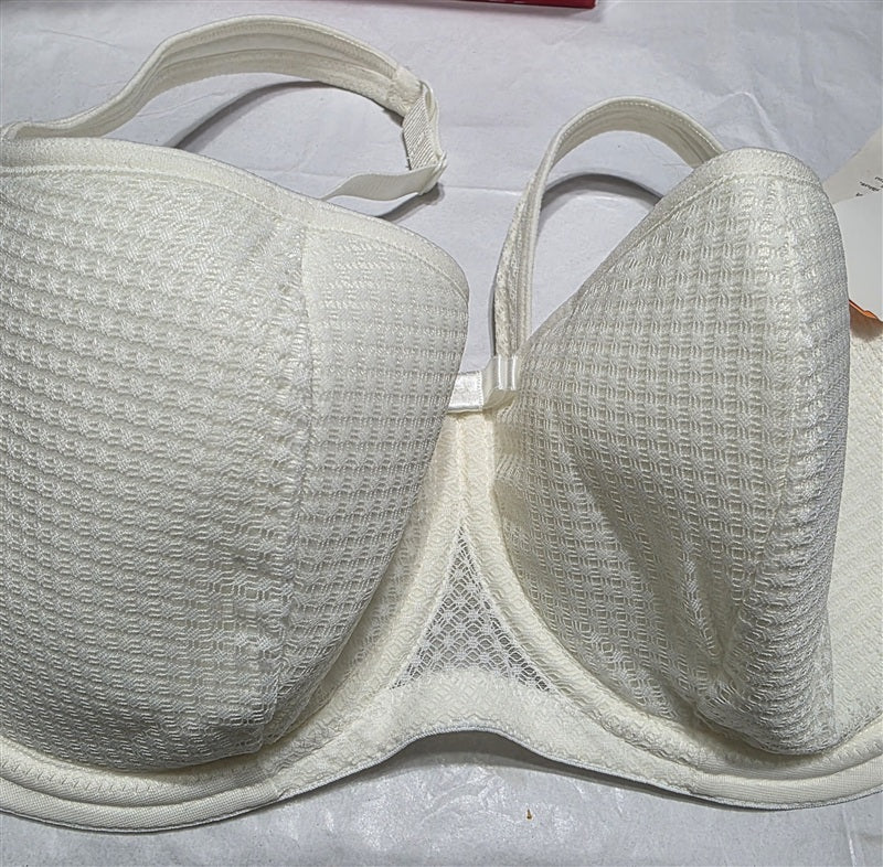 NWT ROSME 44C Lace Balconette Push-Up Underwired Demi Cup Bra 136839