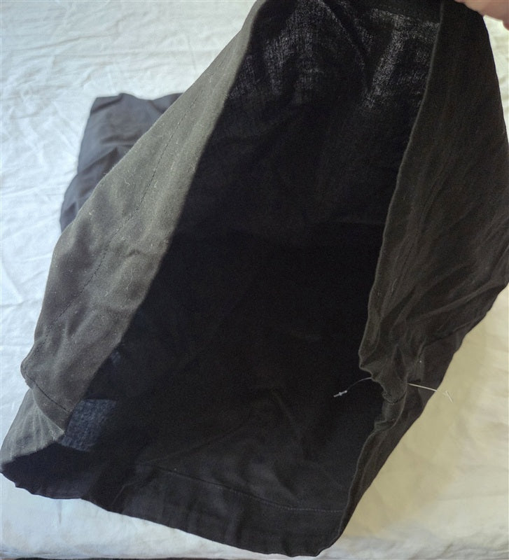 NWOT Eileen Fisher Dust Bag for Purse Black Drawstring Black White 136844