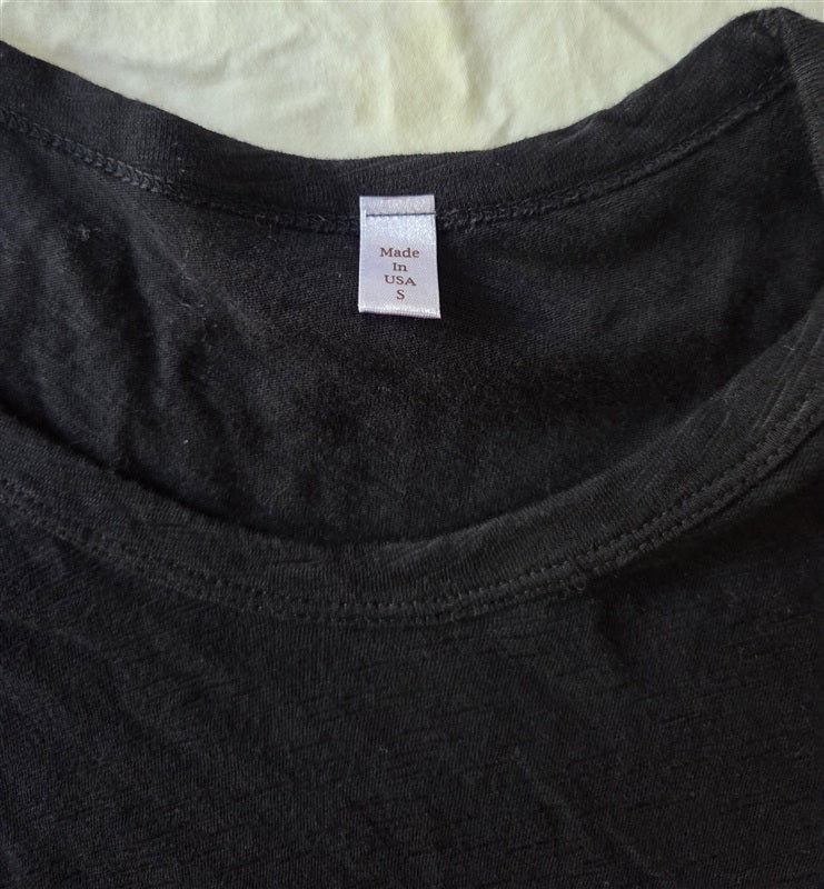 NWOT Wilt S Baby Fit Round Neck Long Sleeve T Shirt Black 136847