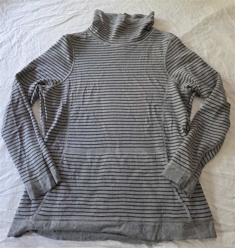NWOT Aventura M Heathered Drawstring Neck Reversible Sweatshirt 136866