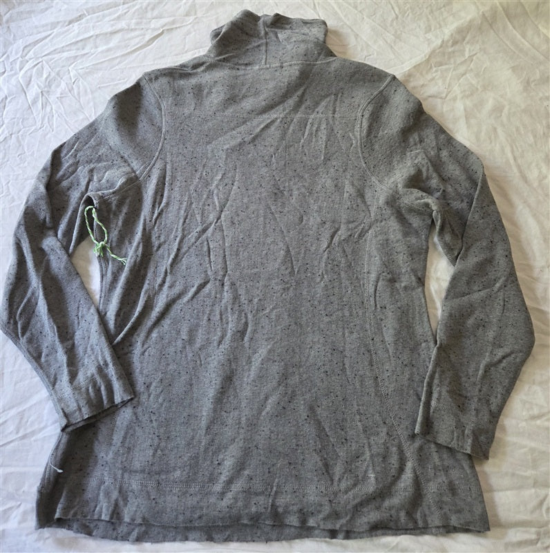 NWOT Aventura M Heathered Drawstring Neck Reversible Sweatshirt 136866