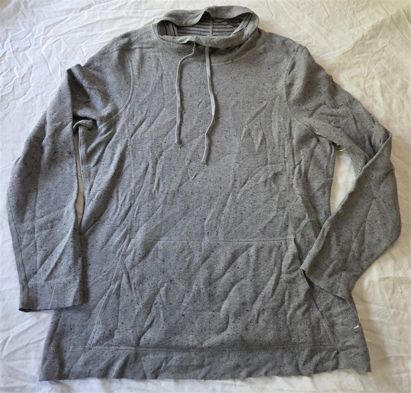 NWOT Aventura M Heathered Drawstring Neck Reversible Sweatshirt 136866
