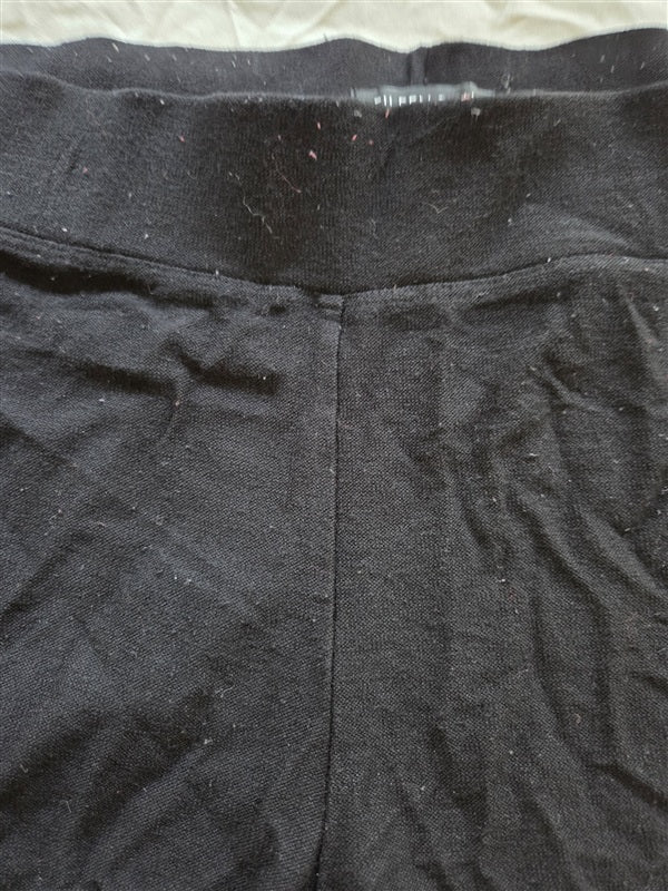 PO Eileen Fisher XL Black Stretch Pull On Ankle Pants 136875