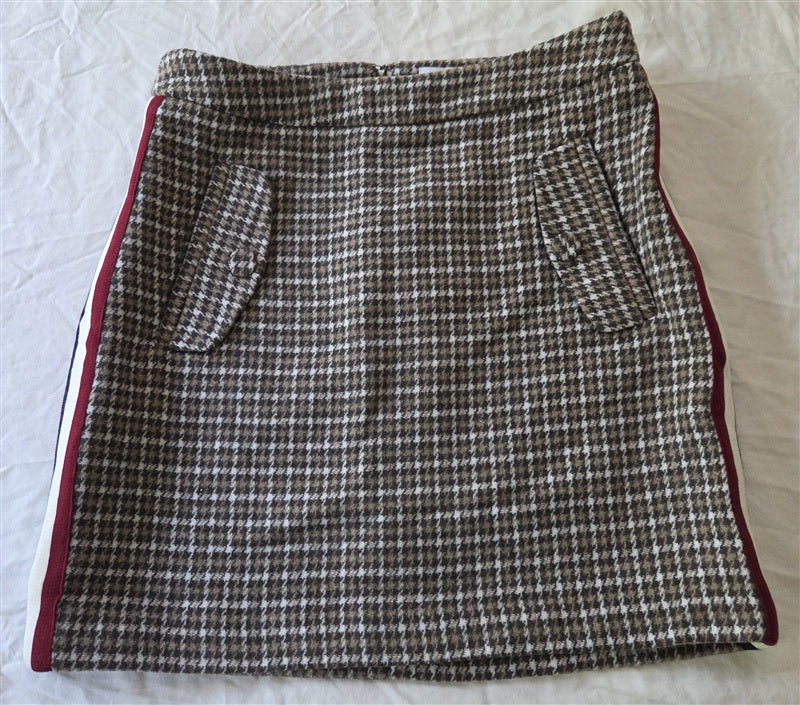 NWT Anthropologie J.O.A. S Plaid Pocket Mini Skirt 136876