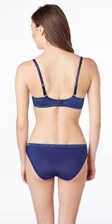 NWT Le Mystere 34D Safari Bra 9978 Navy Blue T-Shirt Bra 136886