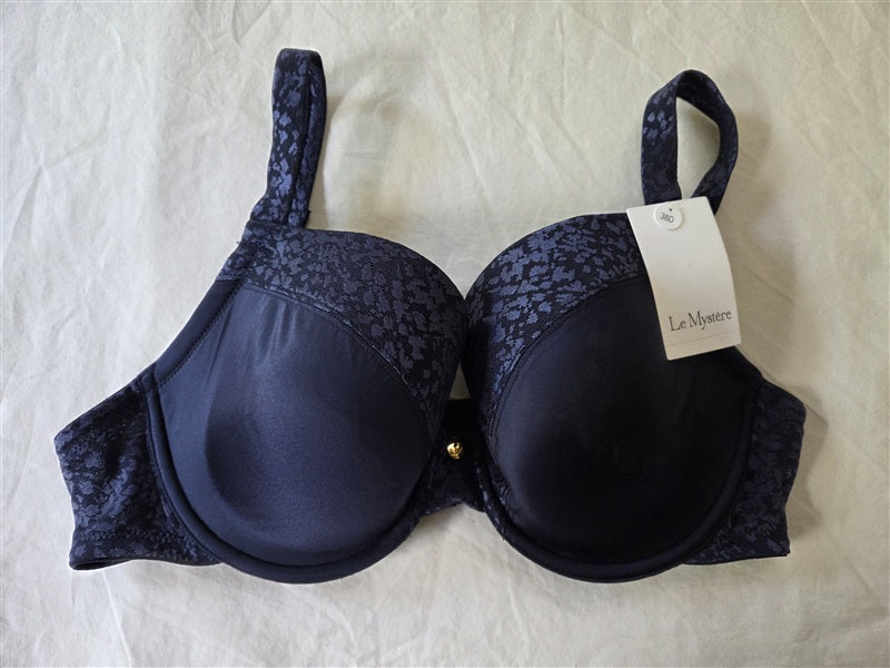 NWT Le Mystere 34D Safari Bra 9978 Navy Blue T-Shirt Bra 136886