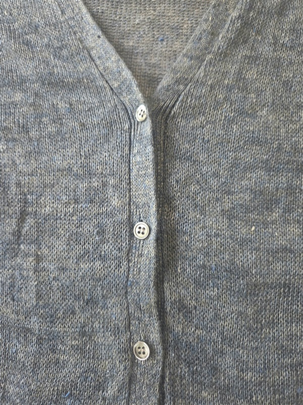 NWOTD Eileen Fisher 1X Blue Organic Linen Blend Cardigan Sweater 136918