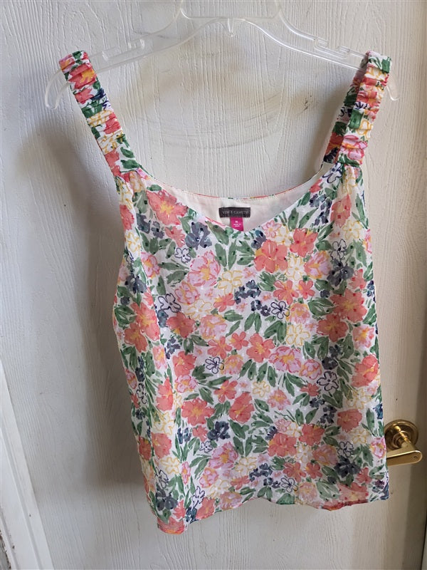 NWT VInce Camuto XL Floral Island Oasis Sleeveless V Neck Tank Top 136919