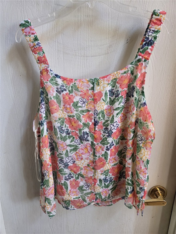 NWT VInce Camuto XL Floral Island Oasis Sleeveless V Neck Tank Top 136919