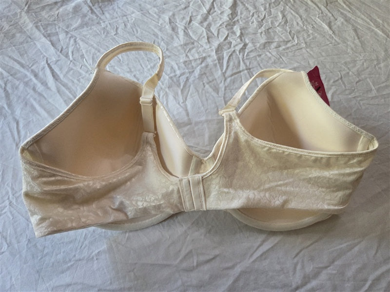 NWT Bali 42D One Smooth U Underwire Bra 3470 Floral Ivory 136925
