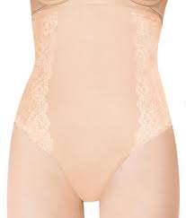 NWT Assets S Red Hot by Spanx Luxe And Lean High-Waist Panty 2525 Beige 136928