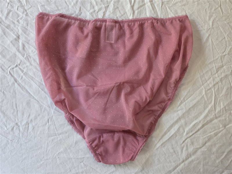 NEW Wacoal Retro Chic Brief Panty XL 841186 Pink Chantilly Lace Underwear 136932
