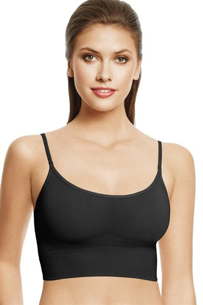 NWOT Wacoal 34 B Smooth Longline Bralette 835375 Black 136945