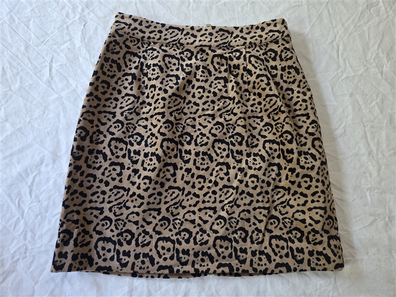 NWT Good American 00 Cheetah Leopard Velvet Mini Skirt 136961