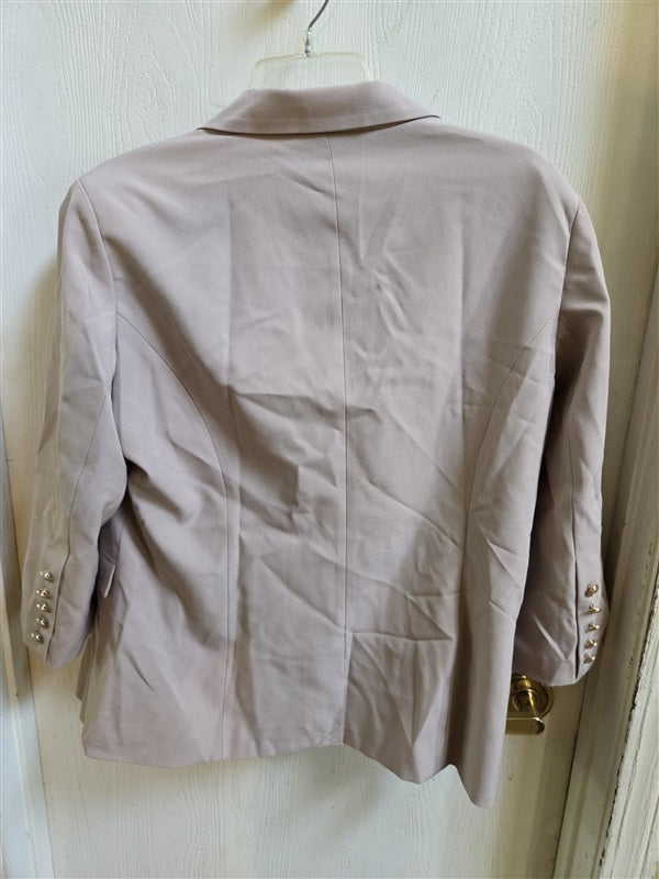 NWOT Kate & Mallory XL Notch Lapel Button Front Blazer Tan 136966