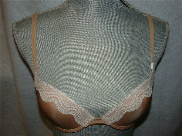 NWT Calvin Klein 34B QP1041 Beige Padded T-Shirt Bra 136980