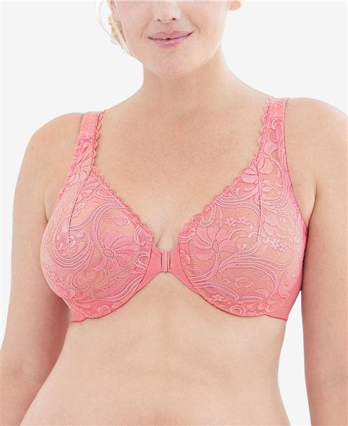 NWOT Glamorise 40F Wonderwire Front Close Bra 9245 Pink 136986